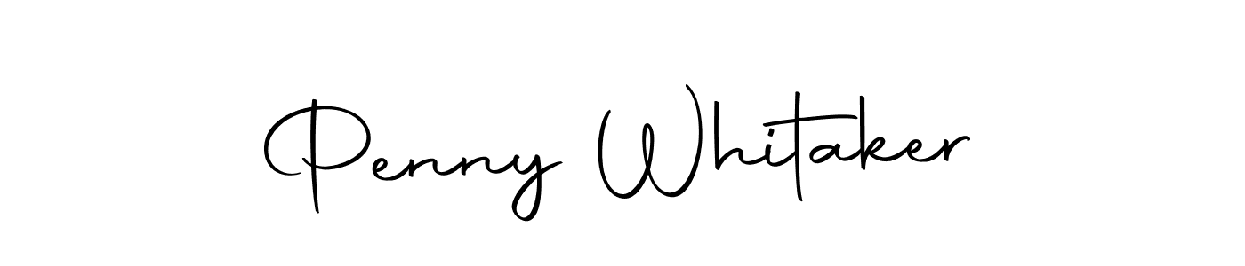 The best way (Autography-DOLnW) to make a short signature is to pick only two or three words in your name. The name Penny Whitaker include a total of six letters. For converting this name. Penny Whitaker signature style 10 images and pictures png