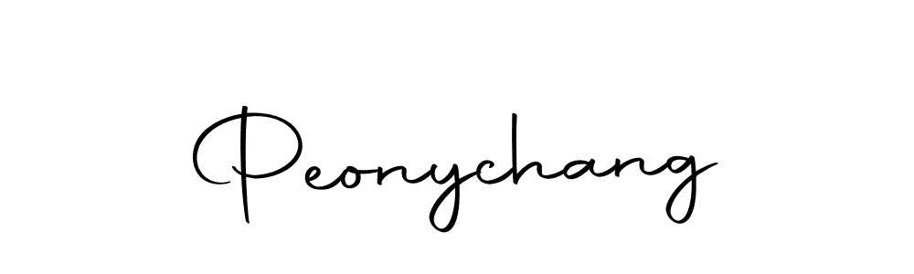 You should practise on your own different ways (Autography-DOLnW) to write your name (Peonychang) in signature. don't let someone else do it for you. Peonychang signature style 10 images and pictures png