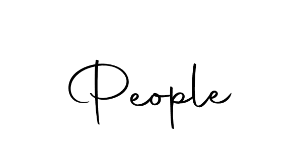 Create a beautiful signature design for name People. With this signature (Autography-DOLnW) fonts, you can make a handwritten signature for free. People signature style 10 images and pictures png