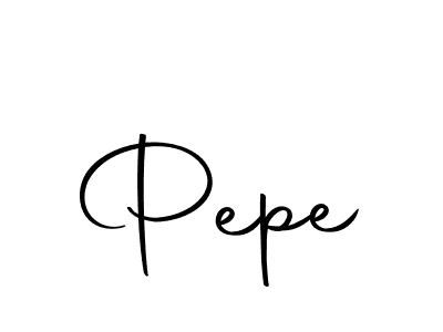 Create a beautiful signature design for name Pepe. With this signature (Autography-DOLnW) fonts, you can make a handwritten signature for free. Pepe signature style 10 images and pictures png