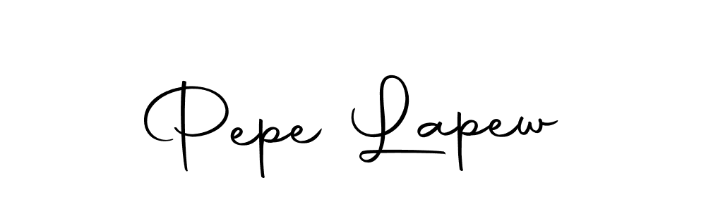 Use a signature maker to create a handwritten signature online. With this signature software, you can design (Autography-DOLnW) your own signature for name Pepe Lapew. Pepe Lapew signature style 10 images and pictures png