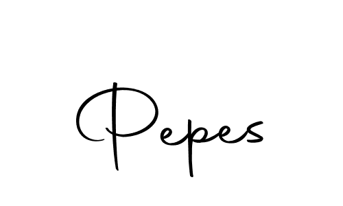 Design your own signature with our free online signature maker. With this signature software, you can create a handwritten (Autography-DOLnW) signature for name Pepes. Pepes signature style 10 images and pictures png