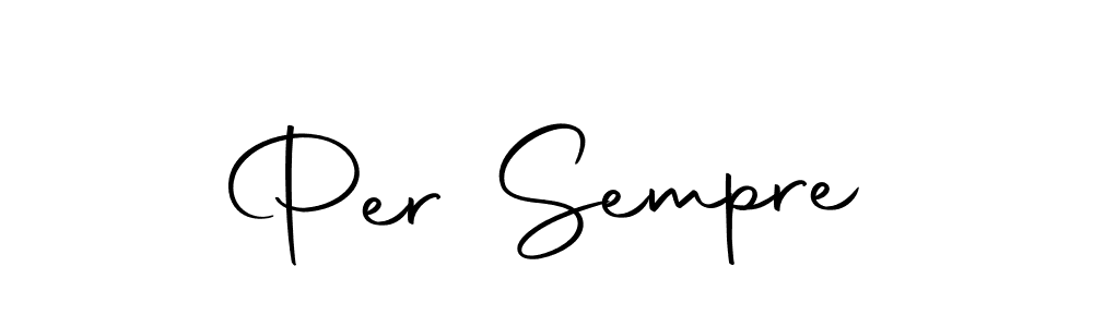 The best way (Autography-DOLnW) to make a short signature is to pick only two or three words in your name. The name Per Sempre include a total of six letters. For converting this name. Per Sempre signature style 10 images and pictures png