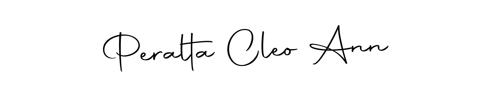 Peralta Cleo Ann stylish signature style. Best Handwritten Sign (Autography-DOLnW) for my name. Handwritten Signature Collection Ideas for my name Peralta Cleo Ann. Peralta Cleo Ann signature style 10 images and pictures png