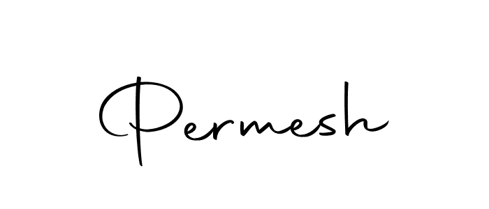 Use a signature maker to create a handwritten signature online. With this signature software, you can design (Autography-DOLnW) your own signature for name Permesh. Permesh signature style 10 images and pictures png