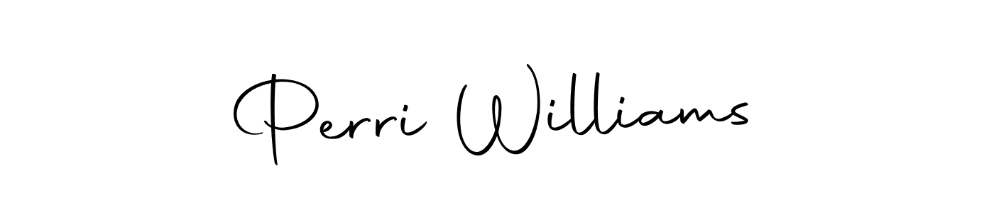 Make a beautiful signature design for name Perri Williams. With this signature (Autography-DOLnW) style, you can create a handwritten signature for free. Perri Williams signature style 10 images and pictures png