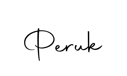 Make a beautiful signature design for name Peruk. With this signature (Autography-DOLnW) style, you can create a handwritten signature for free. Peruk signature style 10 images and pictures png