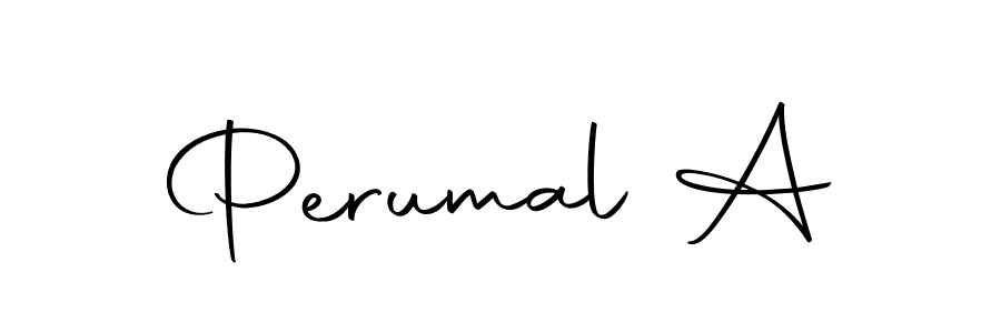 Create a beautiful signature design for name Perumal A. With this signature (Autography-DOLnW) fonts, you can make a handwritten signature for free. Perumal A signature style 10 images and pictures png