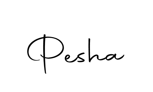 Use a signature maker to create a handwritten signature online. With this signature software, you can design (Autography-DOLnW) your own signature for name Pesha. Pesha signature style 10 images and pictures png