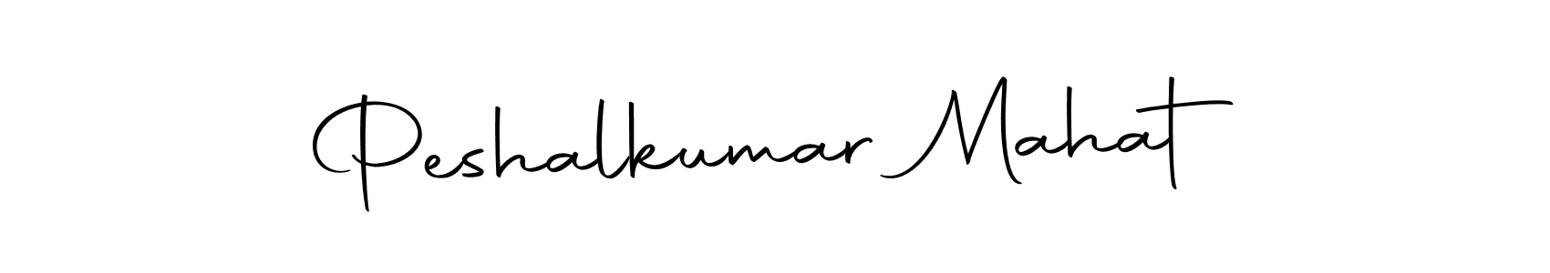 Create a beautiful signature design for name Peshalkumar Mahat. With this signature (Autography-DOLnW) fonts, you can make a handwritten signature for free. Peshalkumar Mahat signature style 10 images and pictures png