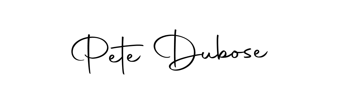 How to make Pete Dubose signature? Autography-DOLnW is a professional autograph style. Create handwritten signature for Pete Dubose name. Pete Dubose signature style 10 images and pictures png