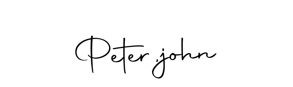 You should practise on your own different ways (Autography-DOLnW) to write your name (Peter,john) in signature. don't let someone else do it for you. Peter,john signature style 10 images and pictures png