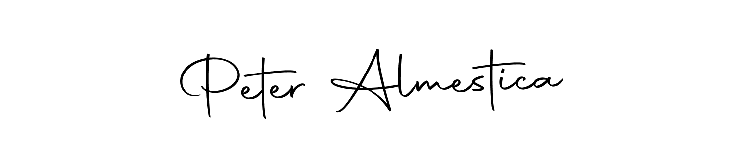 You should practise on your own different ways (Autography-DOLnW) to write your name (Peter Almestica) in signature. don't let someone else do it for you. Peter Almestica signature style 10 images and pictures png