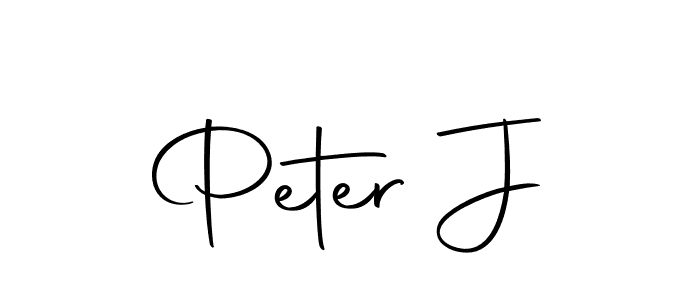 You should practise on your own different ways (Autography-DOLnW) to write your name (Peter J) in signature. don't let someone else do it for you. Peter J signature style 10 images and pictures png