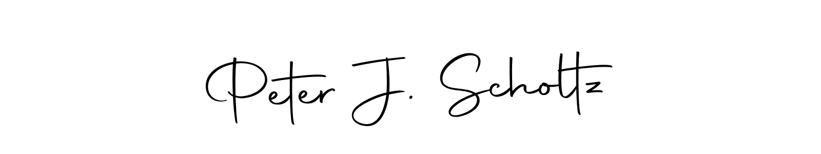 How to make Peter J. Scholtz name signature. Use Autography-DOLnW style for creating short signs online. This is the latest handwritten sign. Peter J. Scholtz signature style 10 images and pictures png