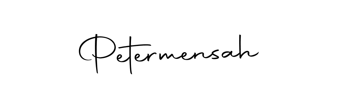 You should practise on your own different ways (Autography-DOLnW) to write your name (Petermensah) in signature. don't let someone else do it for you. Petermensah signature style 10 images and pictures png