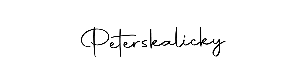 Use a signature maker to create a handwritten signature online. With this signature software, you can design (Autography-DOLnW) your own signature for name Peterskalicky. Peterskalicky signature style 10 images and pictures png