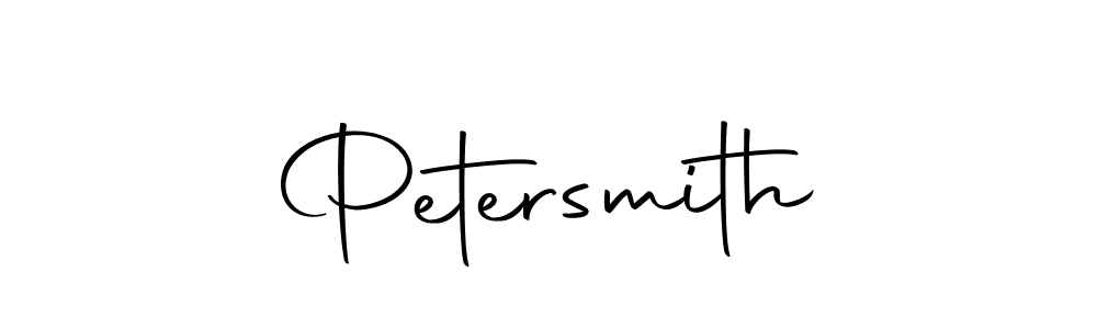 Design your own signature with our free online signature maker. With this signature software, you can create a handwritten (Autography-DOLnW) signature for name Petersmith. Petersmith signature style 10 images and pictures png