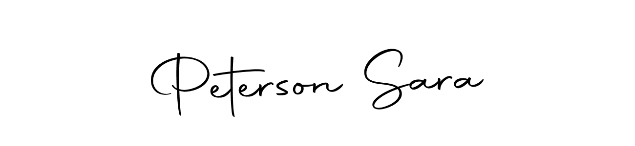 Design your own signature with our free online signature maker. With this signature software, you can create a handwritten (Autography-DOLnW) signature for name Peterson Sara. Peterson Sara signature style 10 images and pictures png