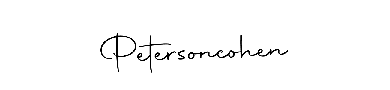 Design your own signature with our free online signature maker. With this signature software, you can create a handwritten (Autography-DOLnW) signature for name Petersoncohen. Petersoncohen signature style 10 images and pictures png