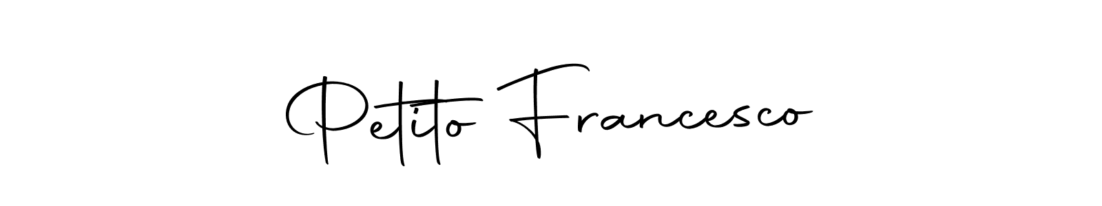 It looks lik you need a new signature style for name Petito Francesco. Design unique handwritten (Autography-DOLnW) signature with our free signature maker in just a few clicks. Petito Francesco signature style 10 images and pictures png