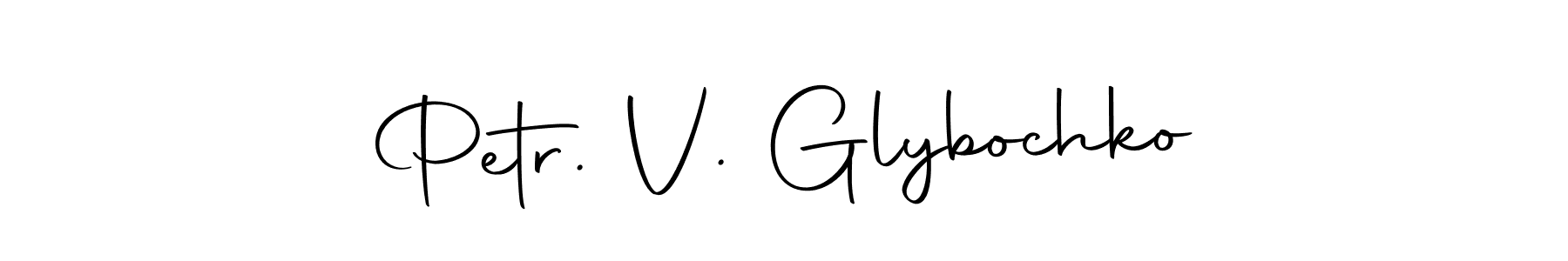 Similarly Autography-DOLnW is the best handwritten signature design. Signature creator online .You can use it as an online autograph creator for name Petr. V. Glybochko. Petr. V. Glybochko signature style 10 images and pictures png