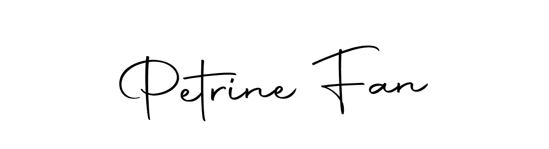 Design your own signature with our free online signature maker. With this signature software, you can create a handwritten (Autography-DOLnW) signature for name Petrine Fan. Petrine Fan signature style 10 images and pictures png