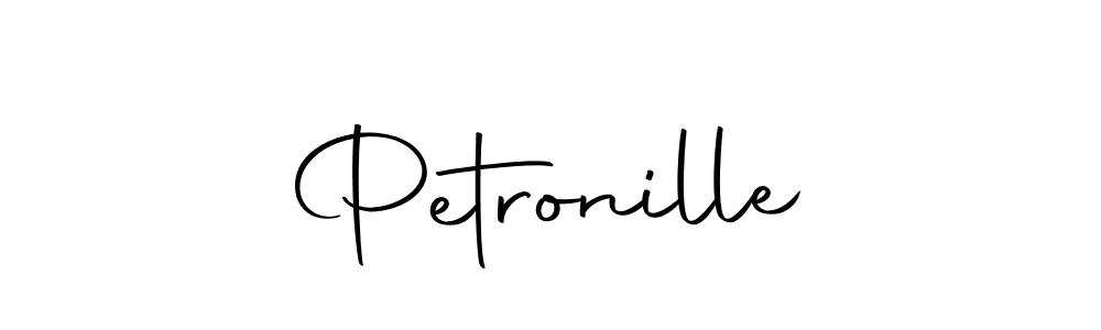 Make a beautiful signature design for name Petronille. With this signature (Autography-DOLnW) style, you can create a handwritten signature for free. Petronille signature style 10 images and pictures png