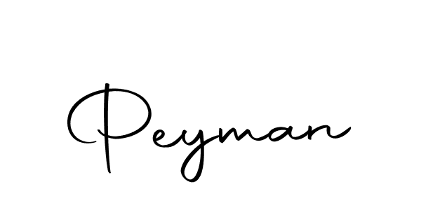 Design your own signature with our free online signature maker. With this signature software, you can create a handwritten (Autography-DOLnW) signature for name Peyman. Peyman signature style 10 images and pictures png