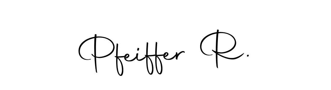 How to make Pfeiffer R. name signature. Use Autography-DOLnW style for creating short signs online. This is the latest handwritten sign. Pfeiffer R. signature style 10 images and pictures png