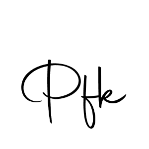 Design your own signature with our free online signature maker. With this signature software, you can create a handwritten (Autography-DOLnW) signature for name Pfk. Pfk signature style 10 images and pictures png