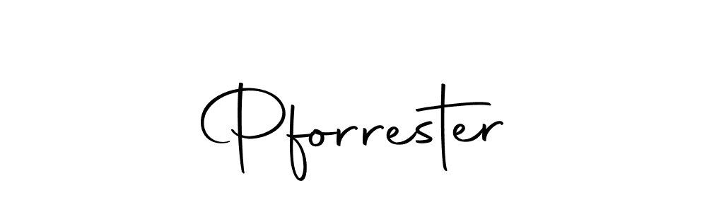 You should practise on your own different ways (Autography-DOLnW) to write your name (Pforrester) in signature. don't let someone else do it for you. Pforrester signature style 10 images and pictures png