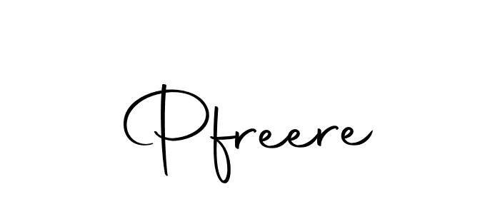 Use a signature maker to create a handwritten signature online. With this signature software, you can design (Autography-DOLnW) your own signature for name Pfreere. Pfreere signature style 10 images and pictures png