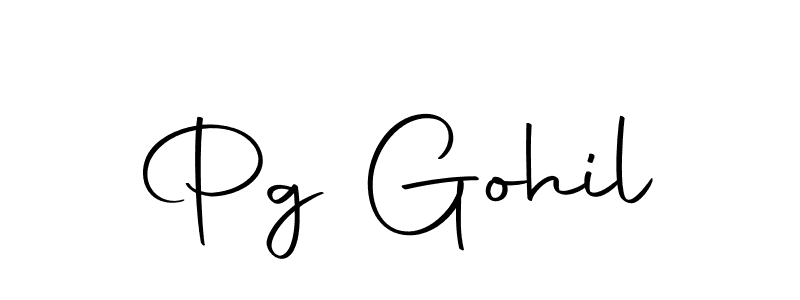 Use a signature maker to create a handwritten signature online. With this signature software, you can design (Autography-DOLnW) your own signature for name Pg Gohil. Pg Gohil signature style 10 images and pictures png