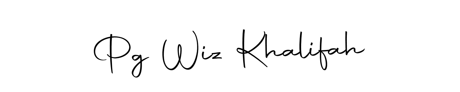 Use a signature maker to create a handwritten signature online. With this signature software, you can design (Autography-DOLnW) your own signature for name Pg Wiz Khalifah. Pg Wiz Khalifah signature style 10 images and pictures png