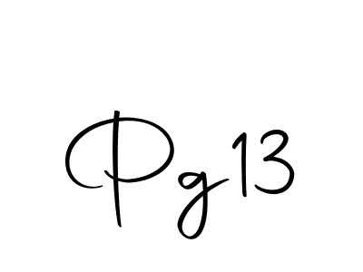 How to make Pg13 signature? Autography-DOLnW is a professional autograph style. Create handwritten signature for Pg13 name. Pg13 signature style 10 images and pictures png