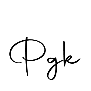 Design your own signature with our free online signature maker. With this signature software, you can create a handwritten (Autography-DOLnW) signature for name Pgk. Pgk signature style 10 images and pictures png
