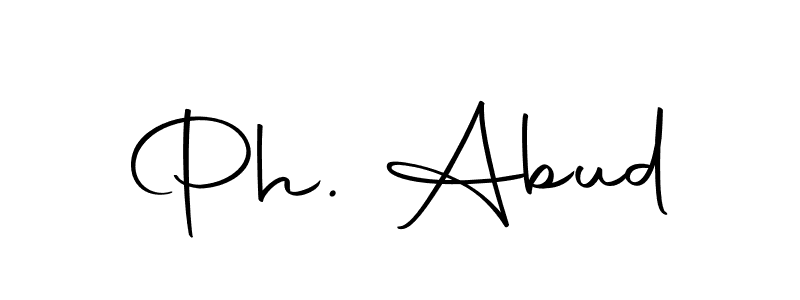 Make a beautiful signature design for name Ph. Abud. With this signature (Autography-DOLnW) style, you can create a handwritten signature for free. Ph. Abud signature style 10 images and pictures png
