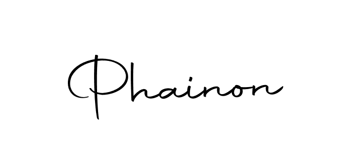 Design your own signature with our free online signature maker. With this signature software, you can create a handwritten (Autography-DOLnW) signature for name Phainon. Phainon signature style 10 images and pictures png