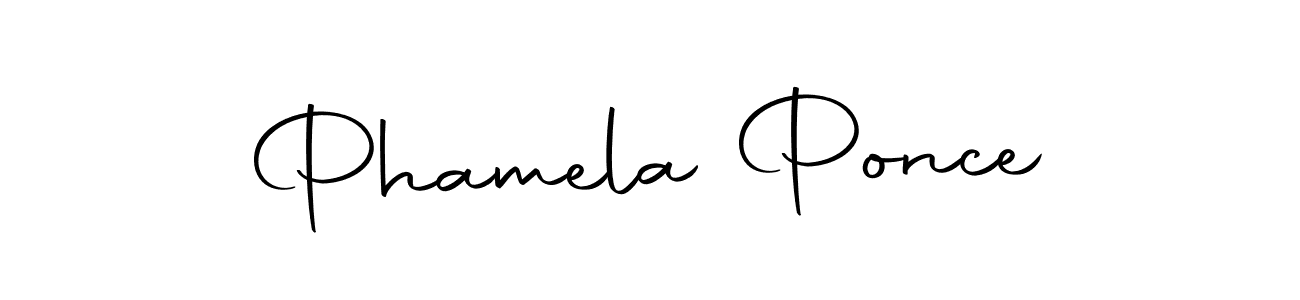 Design your own signature with our free online signature maker. With this signature software, you can create a handwritten (Autography-DOLnW) signature for name Phamela Ponce. Phamela Ponce signature style 10 images and pictures png