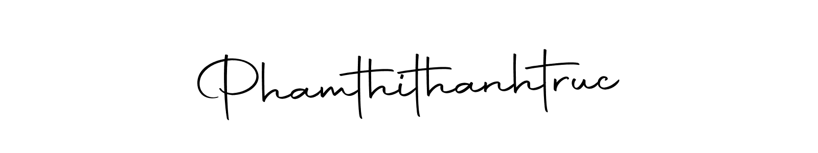 Use a signature maker to create a handwritten signature online. With this signature software, you can design (Autography-DOLnW) your own signature for name Phamthithanhtruc. Phamthithanhtruc signature style 10 images and pictures png