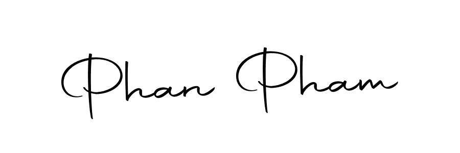 You should practise on your own different ways (Autography-DOLnW) to write your name (Phan Pham) in signature. don't let someone else do it for you. Phan Pham signature style 10 images and pictures png