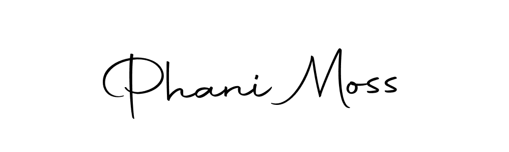 The best way (Autography-DOLnW) to make a short signature is to pick only two or three words in your name. The name Phani Moss include a total of six letters. For converting this name. Phani Moss signature style 10 images and pictures png