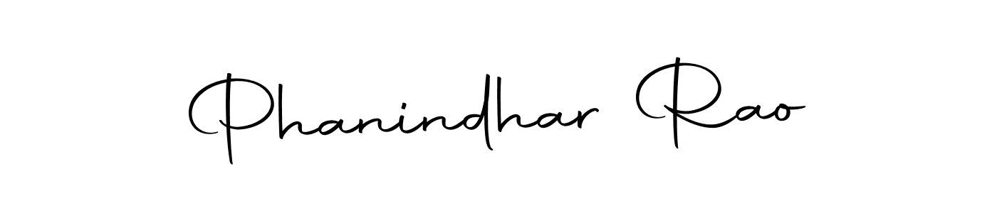 How to make Phanindhar Rao name signature. Use Autography-DOLnW style for creating short signs online. This is the latest handwritten sign. Phanindhar Rao signature style 10 images and pictures png