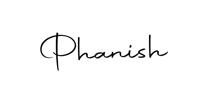 Create a beautiful signature design for name Phanish. With this signature (Autography-DOLnW) fonts, you can make a handwritten signature for free. Phanish signature style 10 images and pictures png