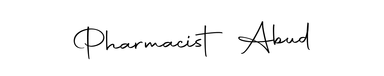 Design your own signature with our free online signature maker. With this signature software, you can create a handwritten (Autography-DOLnW) signature for name Pharmacist Abud. Pharmacist Abud signature style 10 images and pictures png