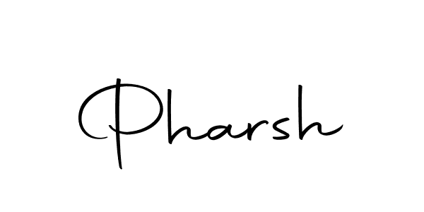 Use a signature maker to create a handwritten signature online. With this signature software, you can design (Autography-DOLnW) your own signature for name Pharsh. Pharsh signature style 10 images and pictures png