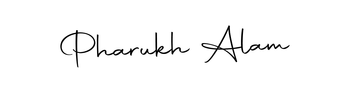 Similarly Autography-DOLnW is the best handwritten signature design. Signature creator online .You can use it as an online autograph creator for name Pharukh Alam. Pharukh Alam signature style 10 images and pictures png