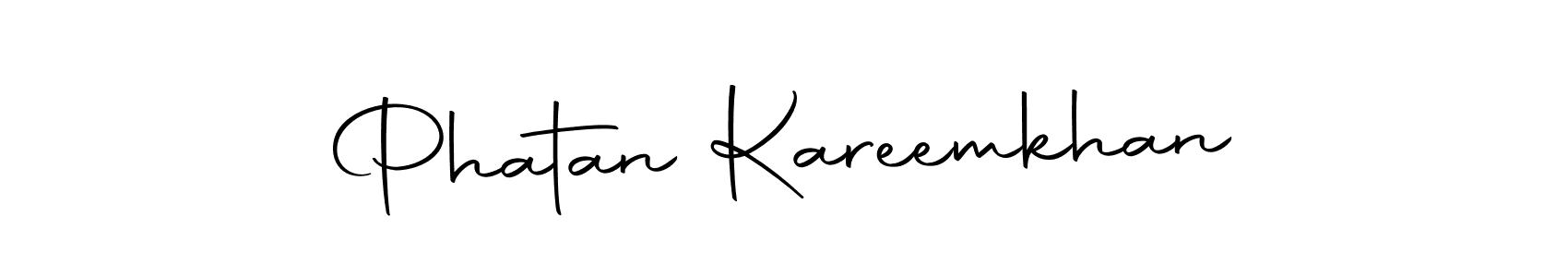 Create a beautiful signature design for name Phatan Kareemkhan. With this signature (Autography-DOLnW) fonts, you can make a handwritten signature for free. Phatan Kareemkhan signature style 10 images and pictures png