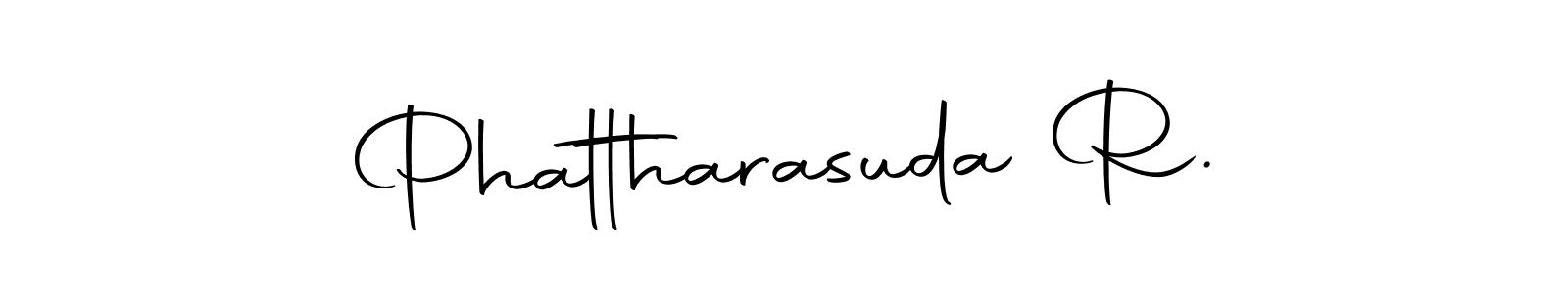 Make a beautiful signature design for name Phattharasuda R.. With this signature (Autography-DOLnW) style, you can create a handwritten signature for free. Phattharasuda R. signature style 10 images and pictures png